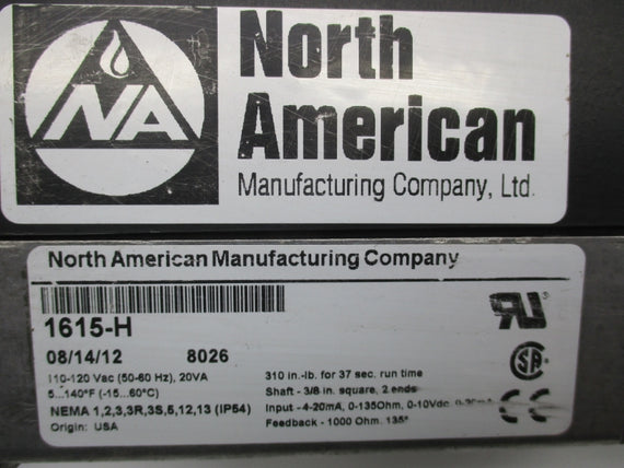 NORTH AMERICAN 1615-H 110-120V 5-140'F UNMP