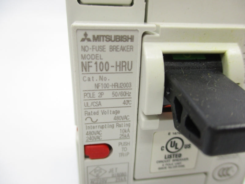 MITSUBISHI NF100-HRU2003 NF100-HRU 480VAC 3A NSMP