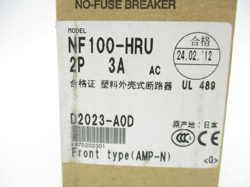 MITSUBISHI NF100-HRU2003 NF100-HRU 480VAC 3A NSMP