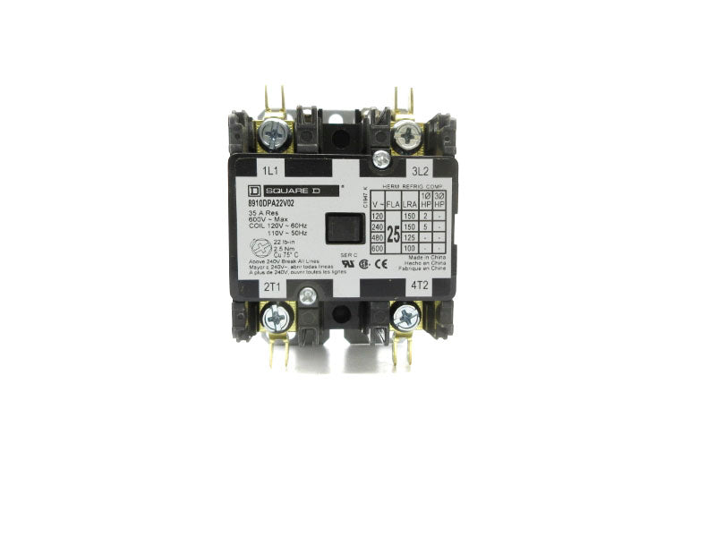 SQUARE D 8910DPA22V02 SER. C 110/120V 35A NSNP