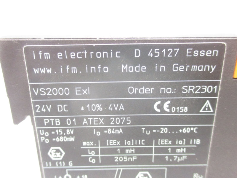 IFM EFECTOR VS2000EXI SR2301 24VDC NSNP
