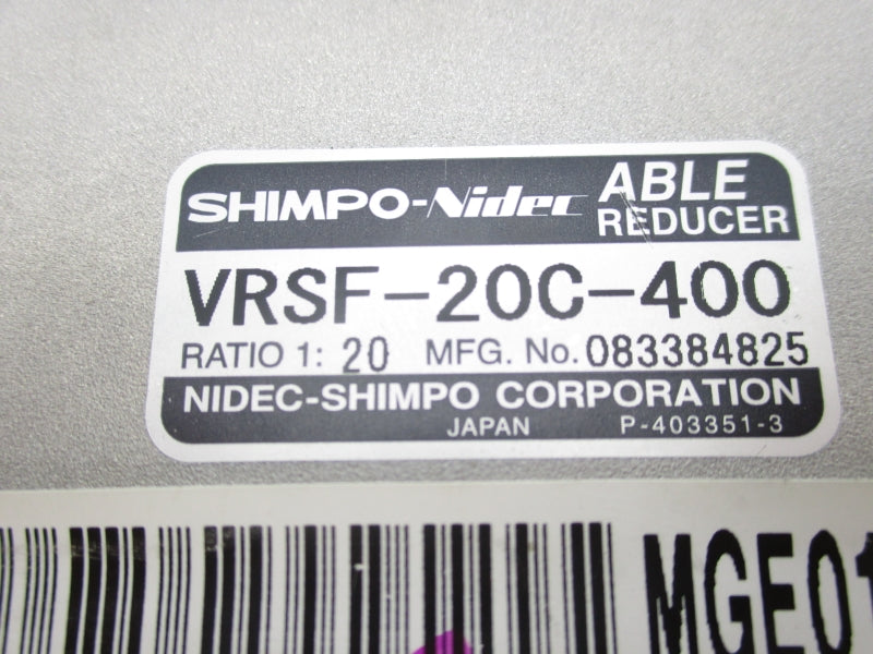 NIDEC SHIMPO VRSF-20C-400 NSNP