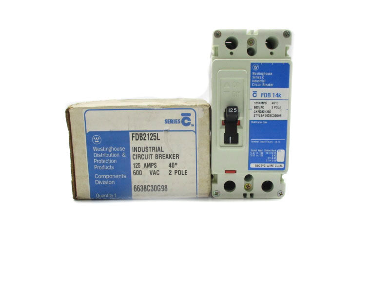 WESTINGHOUSE FDB2125L SER. C 600VAC 125A NSMP
