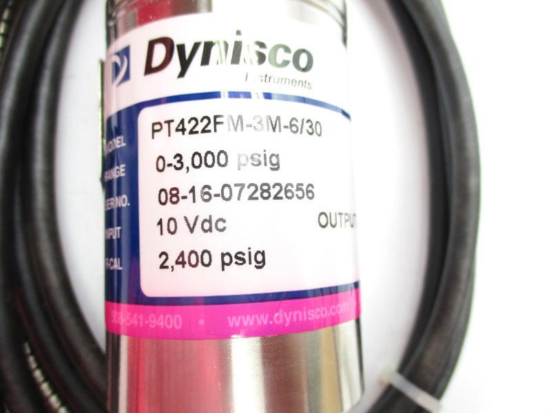 DYNISCO PT422FM-3M-6/30 10VDC 0-3,000PSI NSMP