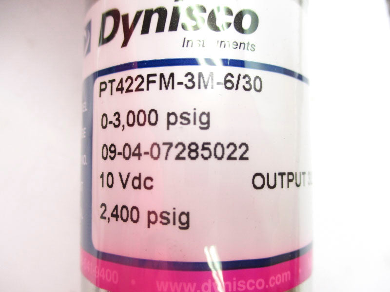DYNISCO PT422FM-3M-6/30 10VDC 0-3,000PSI NSNP