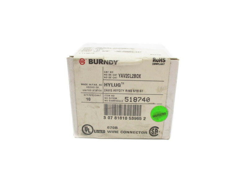 BURNDY YAV2CL2BOX (PKG OF 10) NSFS