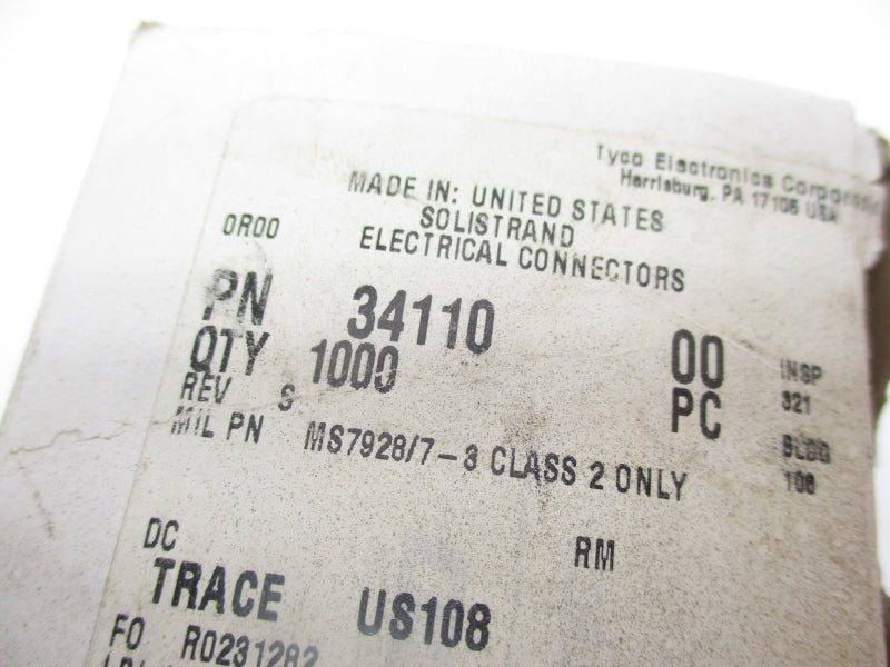 TYCO ELECTRONICS 34110 (APPROX 1000PCS) NSMP