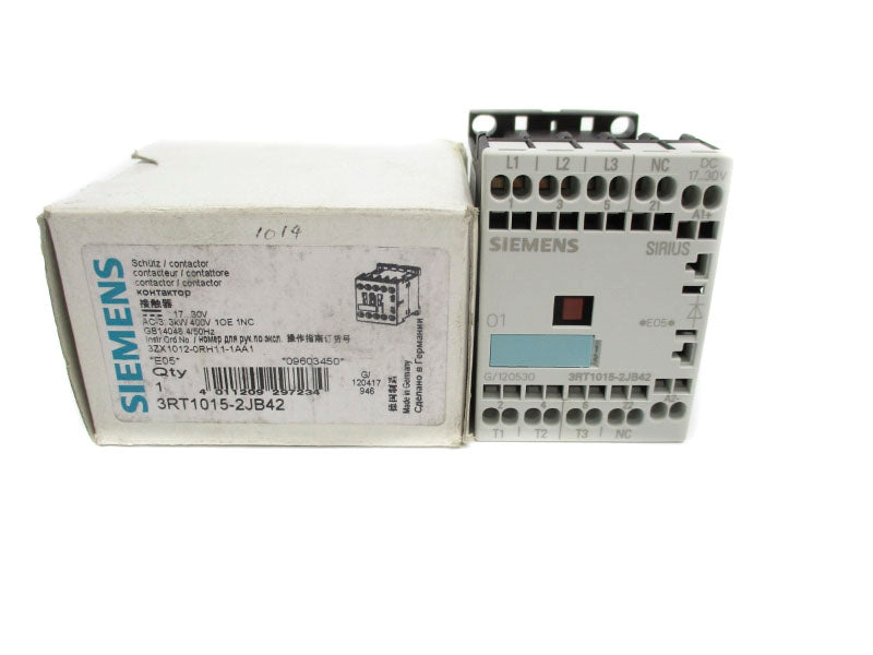 SIEMENS 3RT1015-2JB42 17-30VDC 18A NSMP