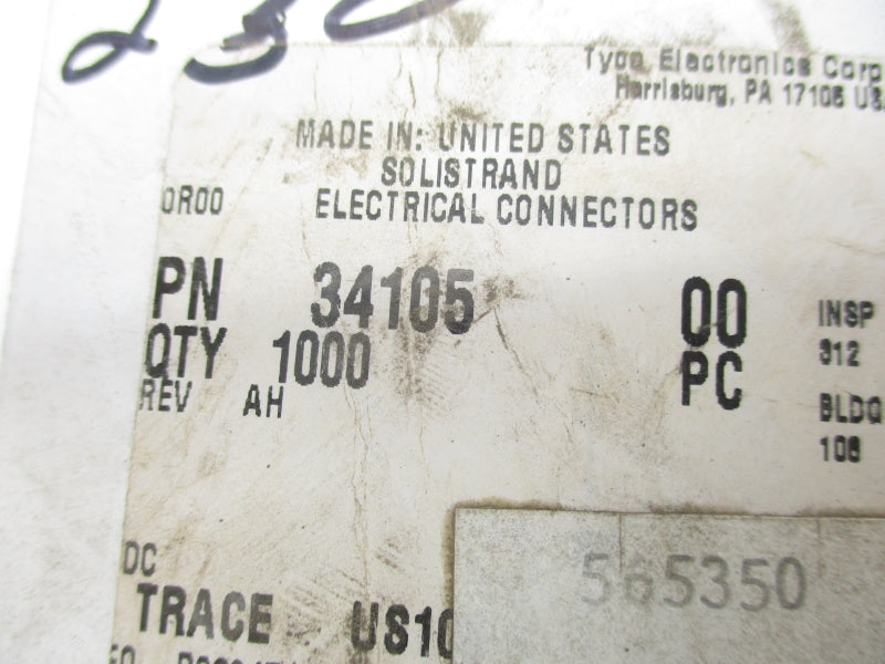 TYCO ELECTRONICS 34105 (APPROX 1000) NSMP