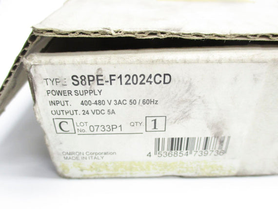 OMRON S8PE-F12024CD 400-480VAC 5A NSMP