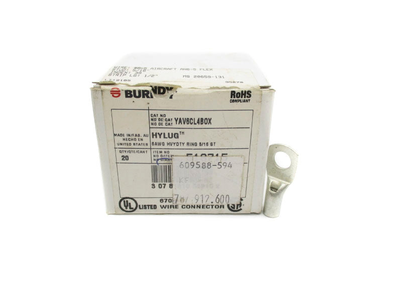 BURNDY YAV6CL4BOX (PKG OF 20) NSMP