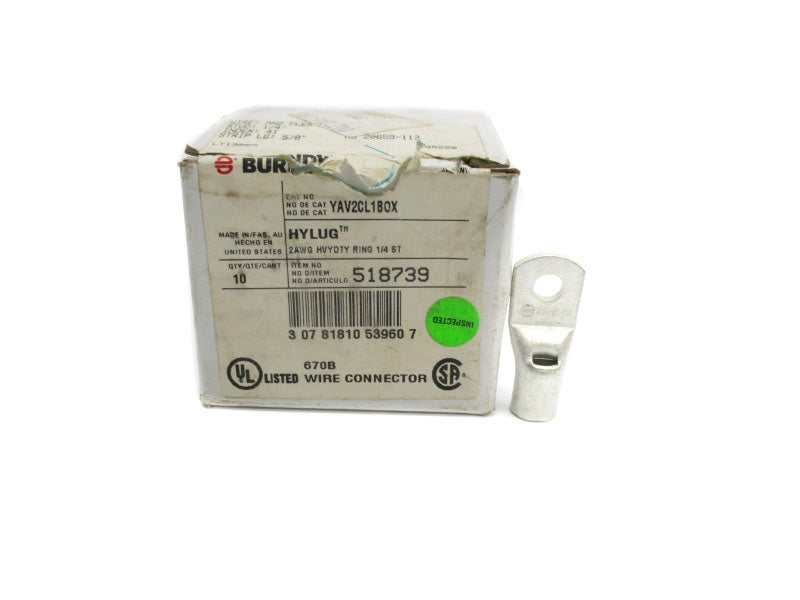 BURNDY YAV2CL1BOX (PKG OF 10) NSMP
