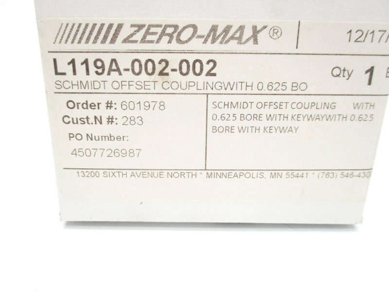ZERO MAX L119A-002-002 NSMP