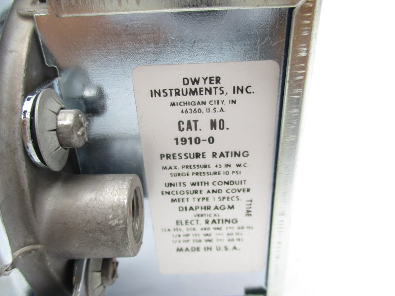 DYWER 1910-0 480VAC 15A 10PSI NSNP