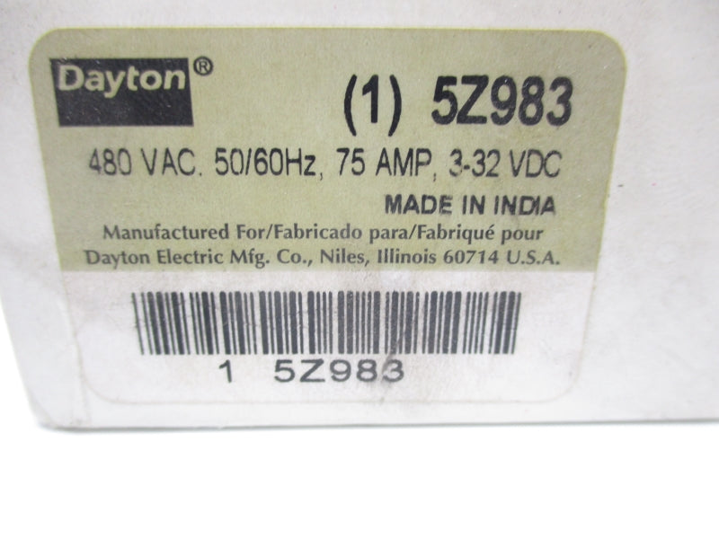DAYTON 5Z983 3-32VDC 75A NSMP