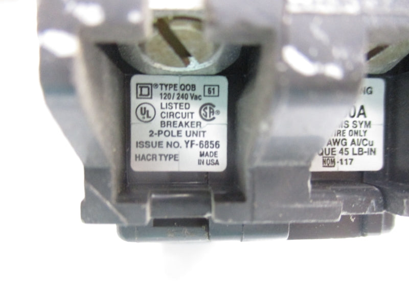 SQUARE D QOB260 120/240VAC 60A UNMP