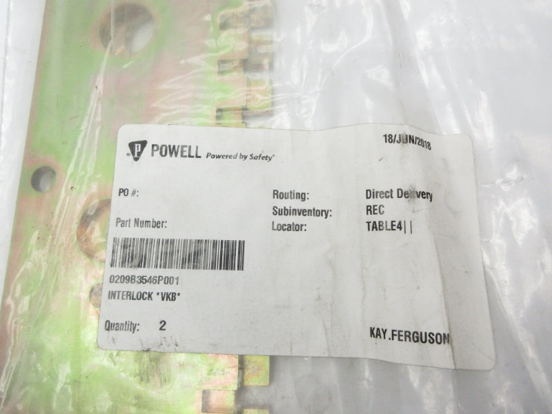 POWELL 0209B3546P001 (PKG OF 2) NSMP