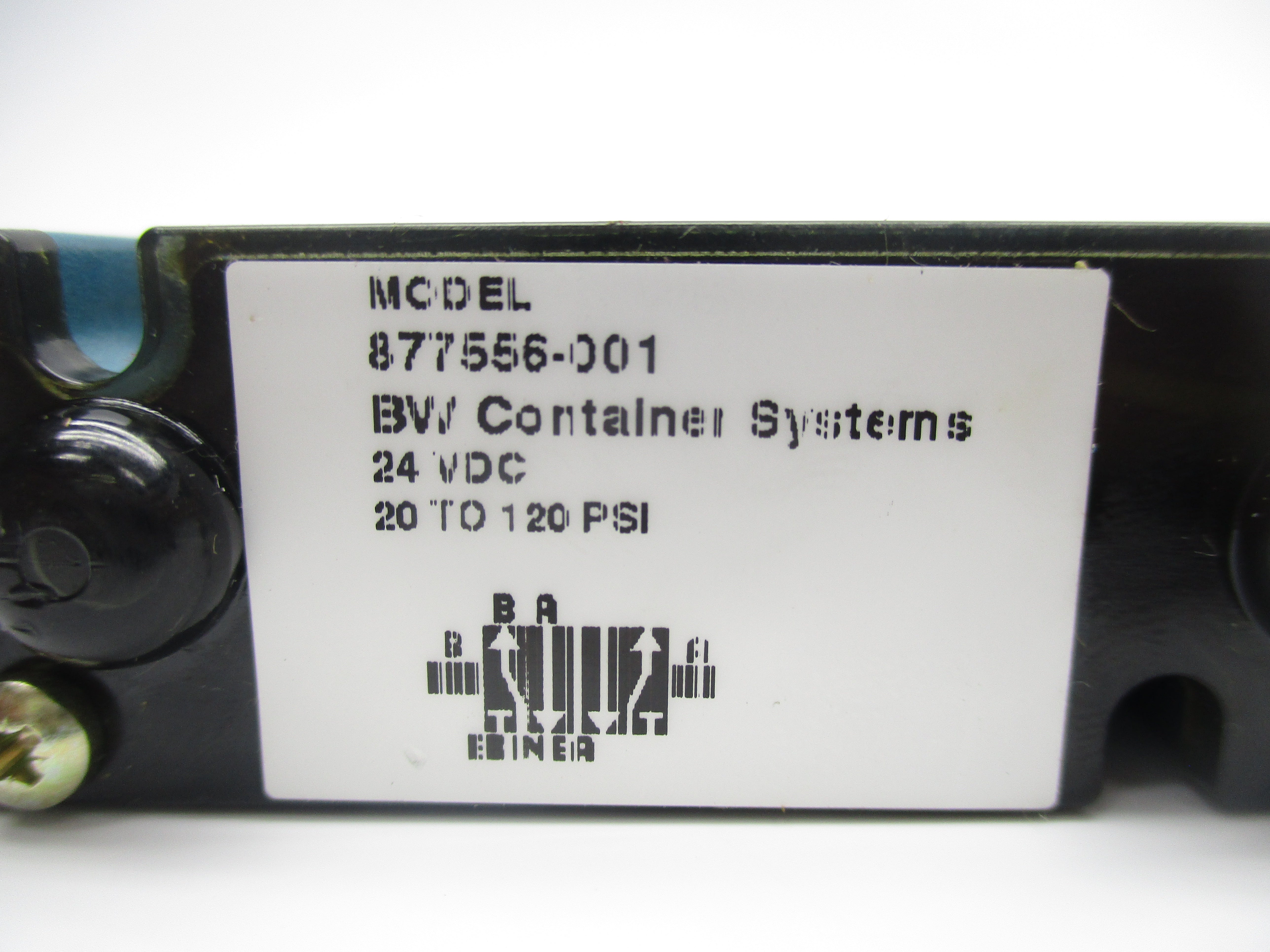 BW CONTAINER SYSTEMS 877556-001 24VDC 20-120PSI NSNP