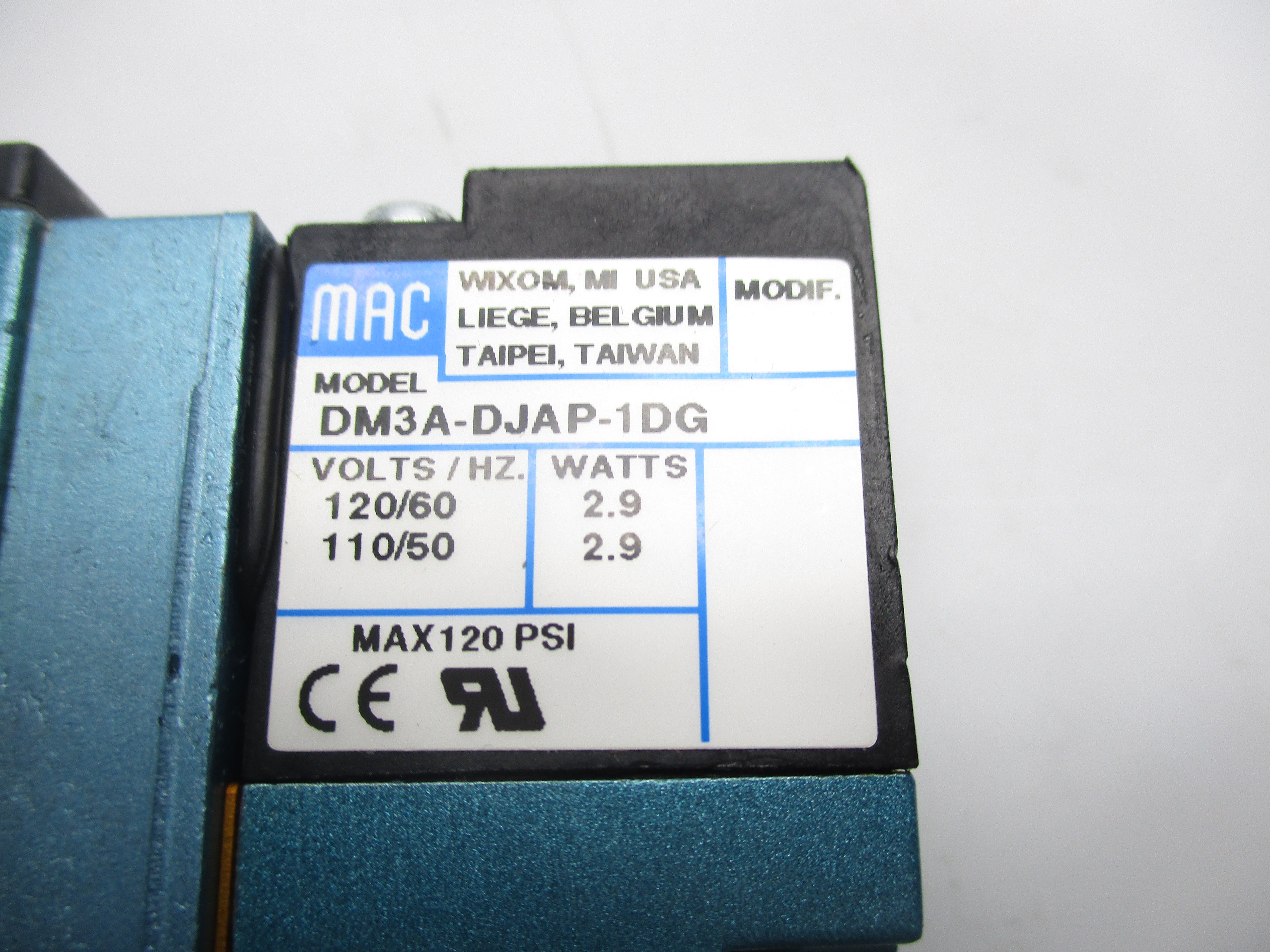 MAC 92B-BAB-CJA-DM-DJAP-1DG 110/120V 20-20PSI NSNP