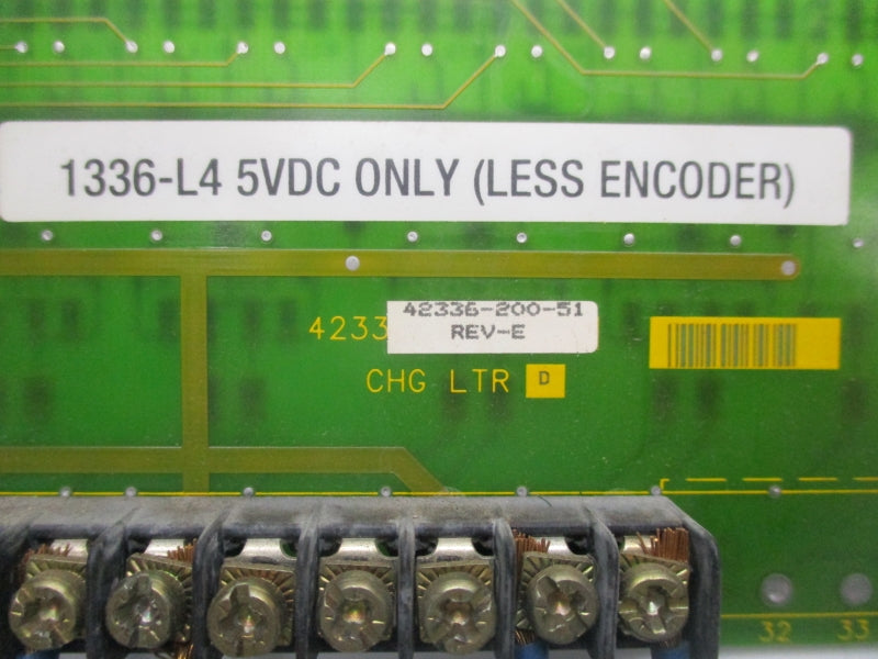 ALLEN BRADLEY 42336-200-51 REV. E 5VDC UNMP
