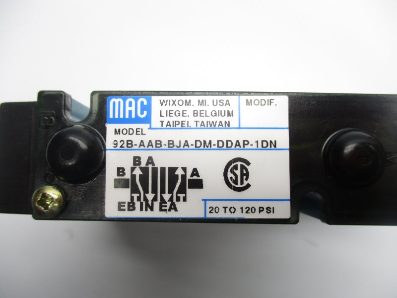 MAC 92B-AAB-BJA-DM-DDAP-1DN 24VDC 20-120PSI NSNP