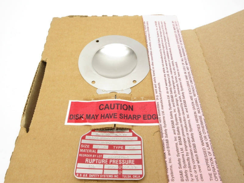 BS&B SAFETY SYTEMS A4070174-1 134PSI 357.3'F 1.5" NSMP