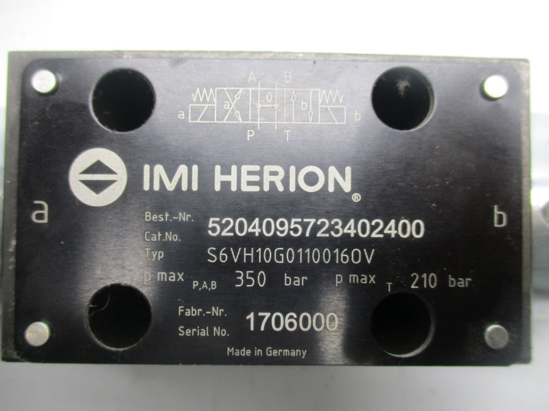 IMI HERION 5204095723402400 S6VH10G01100160V NSNP