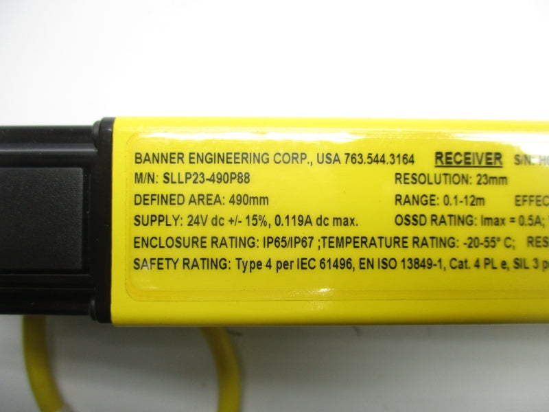 BANNER ENGINEERING SLLP23-490P88 24VDC NSNP
