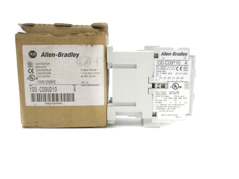 ALLEN BRADLEY 100-C09UD10 SER. A 110/120V 32A (BR/WH) NSMP
