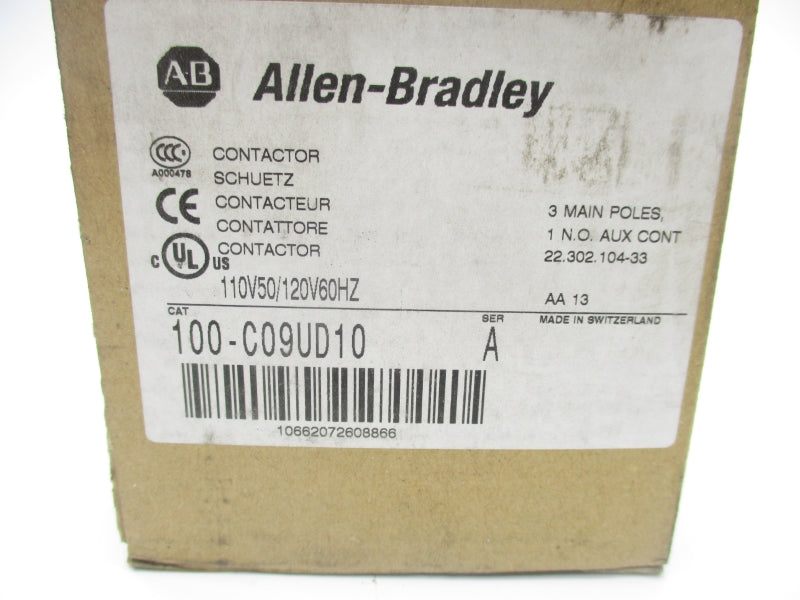 ALLEN BRADLEY 100-C09UD10 SER. A 110/120V 32A (BR/WH) NSMP