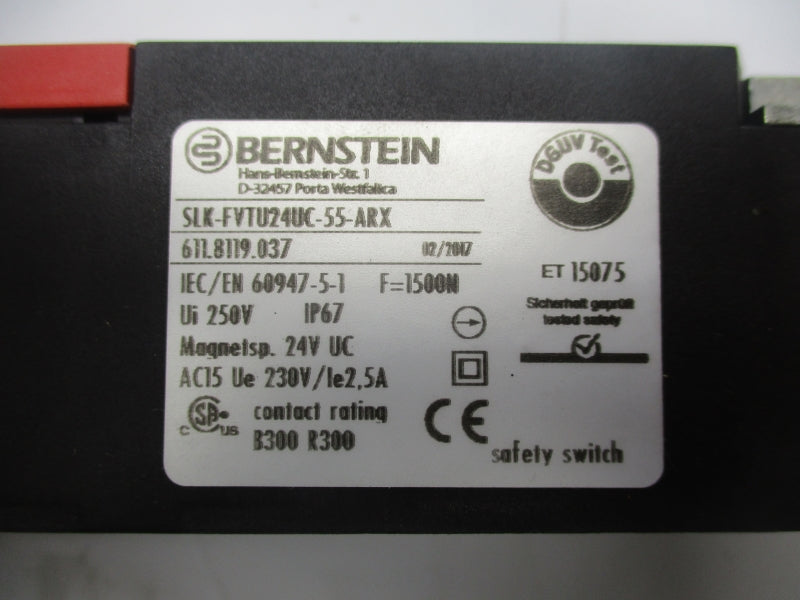 BERNSTEIN SLK-FVTU24UC-55-ARX 611.8119.037 250V NSNP