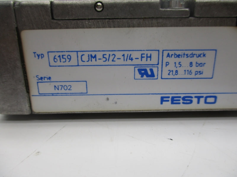 FESTO CJM-5/2-1/4-FH 6159 21.8-116PSI NSNP