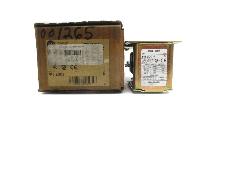 ALLEN BRADLEY 849-ZOD32 SER. B 110/120V 60A (AS PICTURED) (BR/WH) NSMP