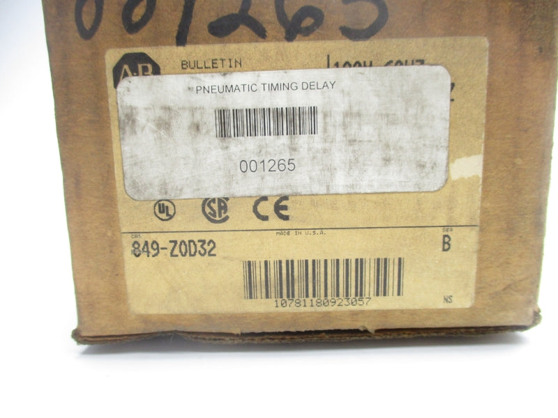 ALLEN BRADLEY 849-ZOD32 SER. B 110/120V 60A (AS PICTURED) (BR/WH) NSMP