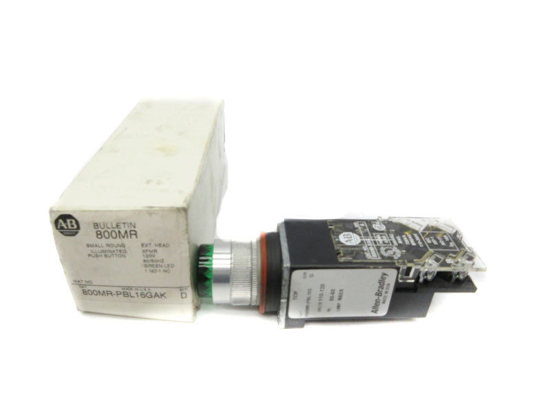 ALLEN BRADLEY 800MR-PBL16GAK SER. D 120V (WH) NSMP