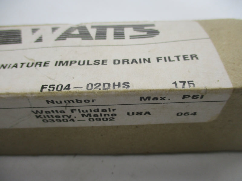 WATTS F504-02DHS 175PSI NSMP