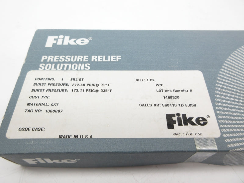 FIKE 1469320 SRL-BT-1 212.40PSI 72'F NSFS