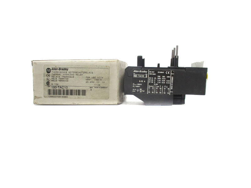 ALLEN BRADLEY 193-TAC10 SER. B 6000V 6-10A (WH) NSMP