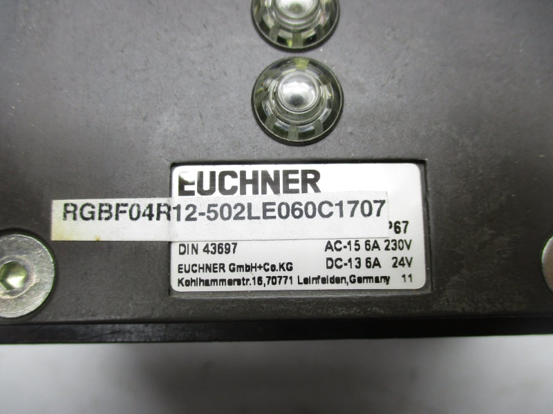 EUCHNER RGBF04R12-502LE060C1707 230VAC 6A NSNP