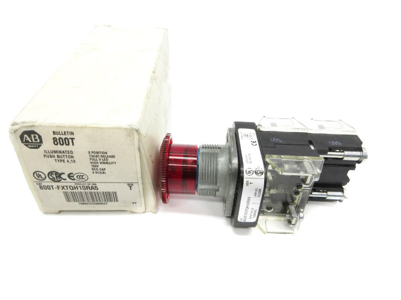 ALLEN BRADLEY 800T-FXTQH10RA5 SER. T 120VAC/DC (WH) NSMP
