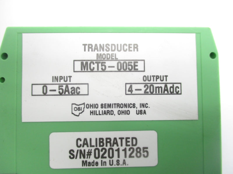 OHIO SEMITRONICS MCT5-005E NSNP