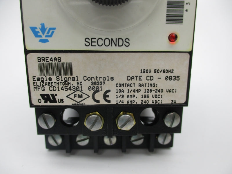 EAGLE SIGNAL CONTROLS BRE4A6 120V 10A 0-30SEC NSNP