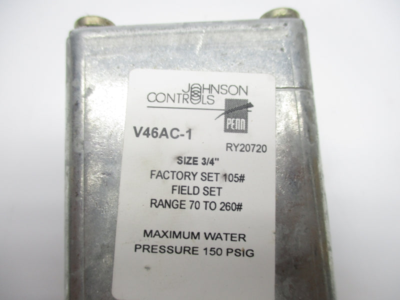 JOHNSON CONTROLS V46AC-1 150PSI 3/4" NSNP
