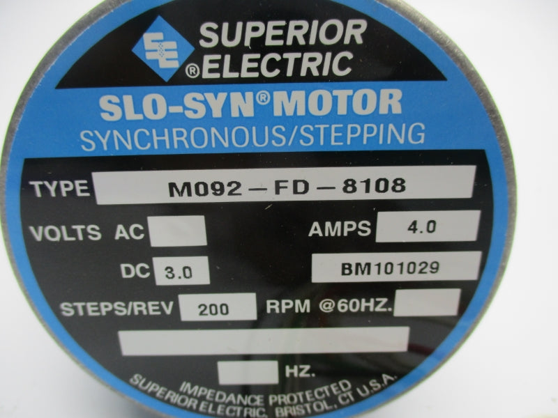 SUPERIOR ELECTRIC M092-FD-8108 3.0VDC 4.0A NSNP
