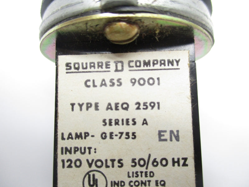 SQUARE D 9001AEQ2591 SER. A 120V NSNP