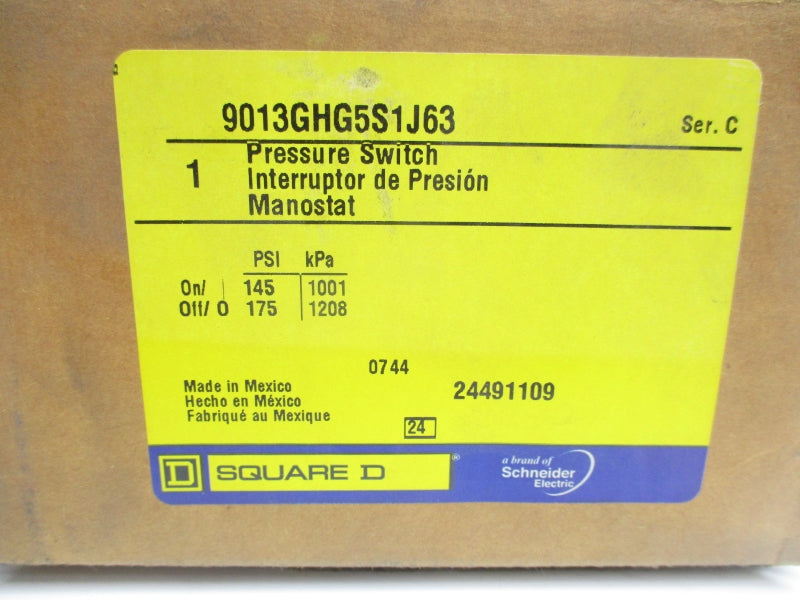 SQUARE D 9013GHG5S1J63 SER. C 175PSI NSMP
