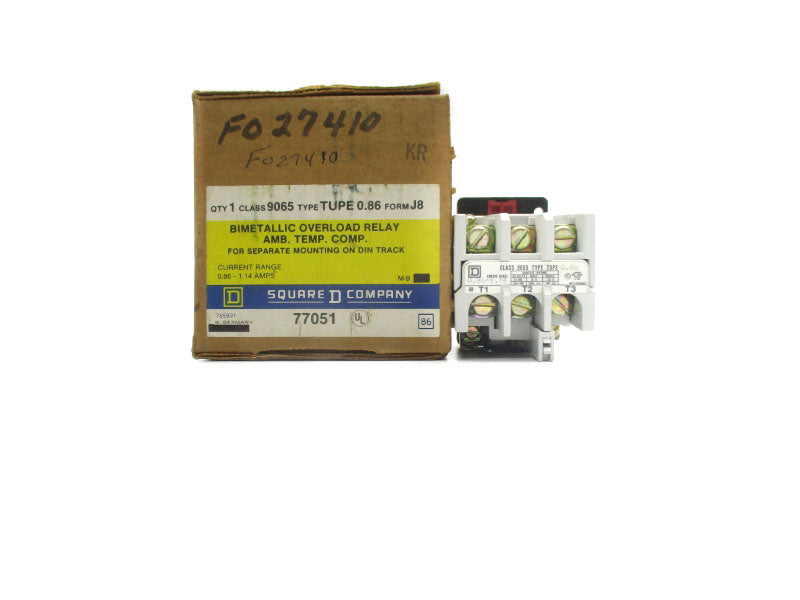 SQUARE D 9065TUP0.86 240-600VAC 0.86-1.14A NSMP