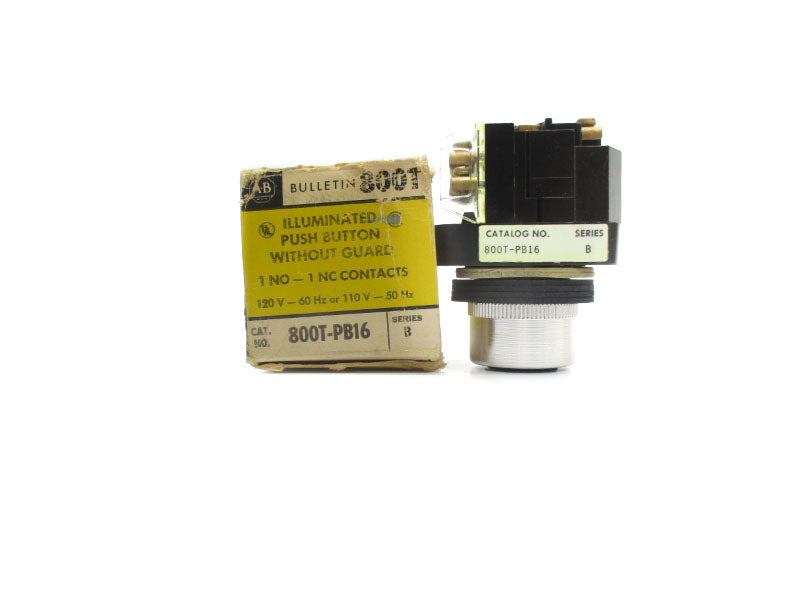 ALLEN BRADLEY 800T-PB16 SER. B 110/120V (BK/YL) NSMP