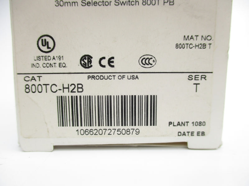 ALLEN BRADLEY 800TC-H2B SER. T (WH) NSMP