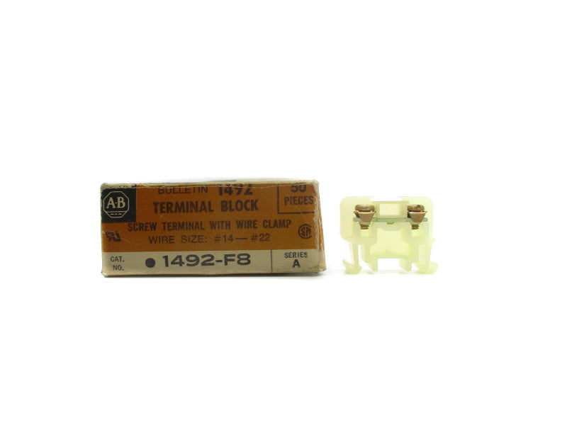 ALLEN BRADLEY 1492-F8 SER. A (PKG OF 50) (BK/OR) NSMP